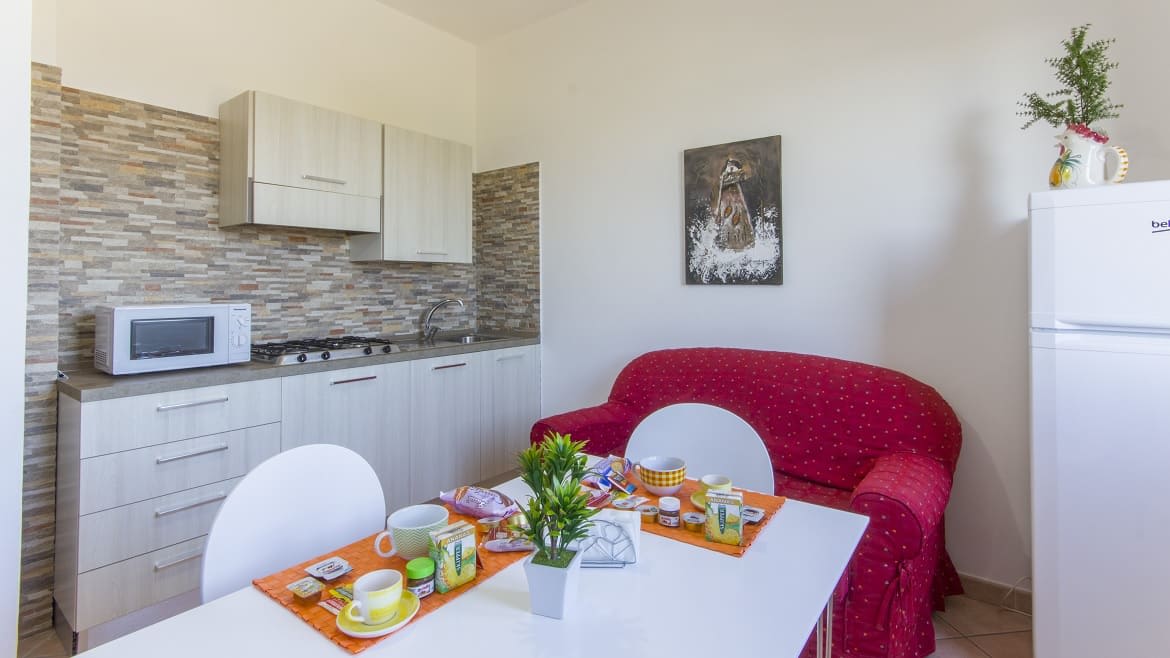 Marsala: Küche der Kiter Appartements