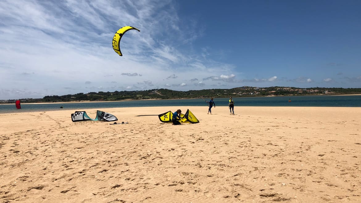 Algarve: Lagune vom Kite Camp Algarve: Lagune vom Kite Camp