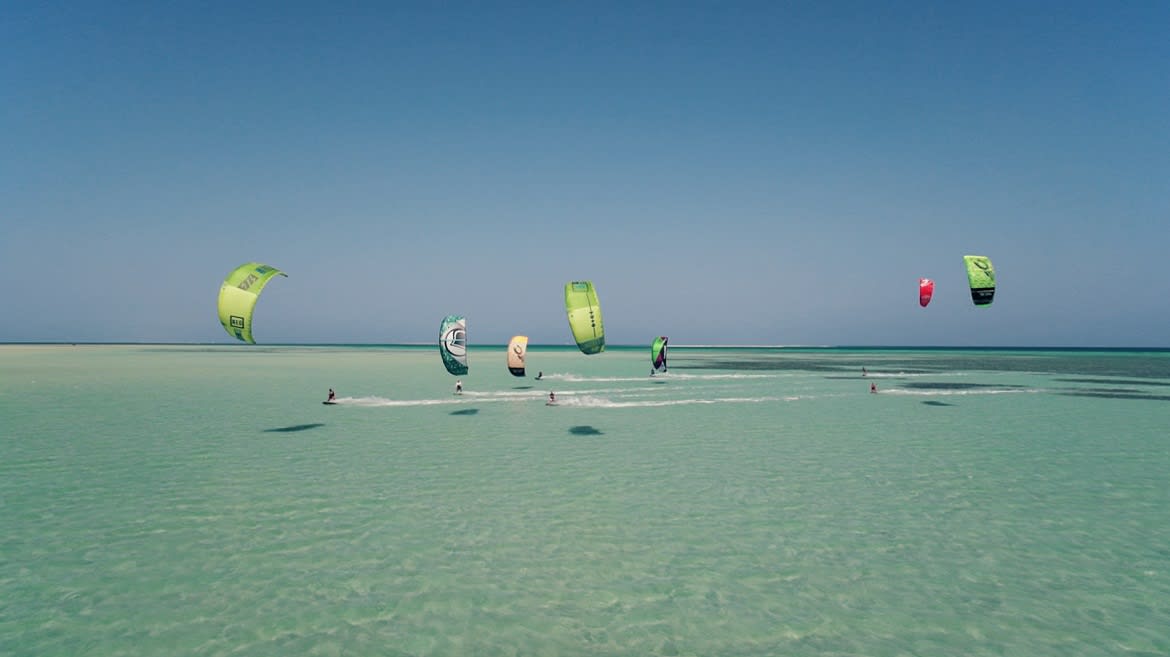 Hamata: Lagunenbild von der Kitesurfstation Hamata: Lagunenbild von der Kitesurfstation