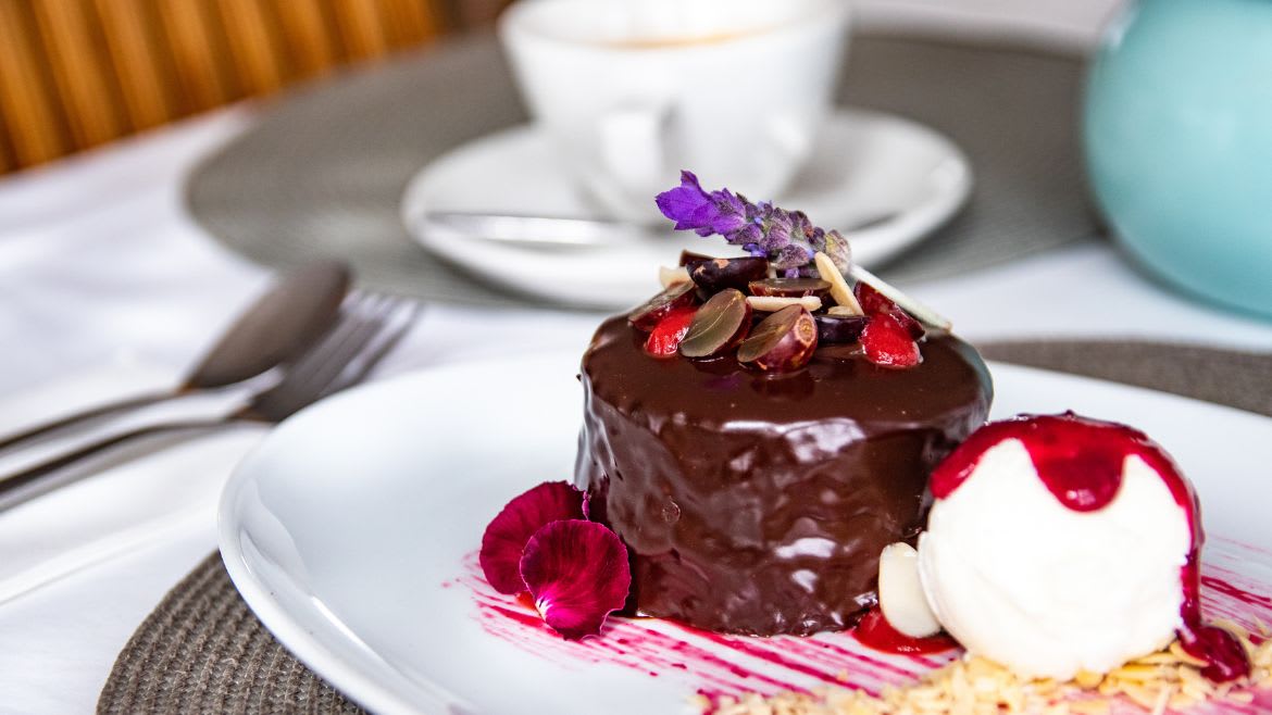 Langebaan: Leckere Desserts im Restaurant Langebaan: Leckere Desserts im Restaurant