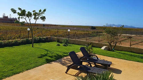 Marsala: Liegebereich der Kitevilla Marsala: Liegebereich der Kitevilla