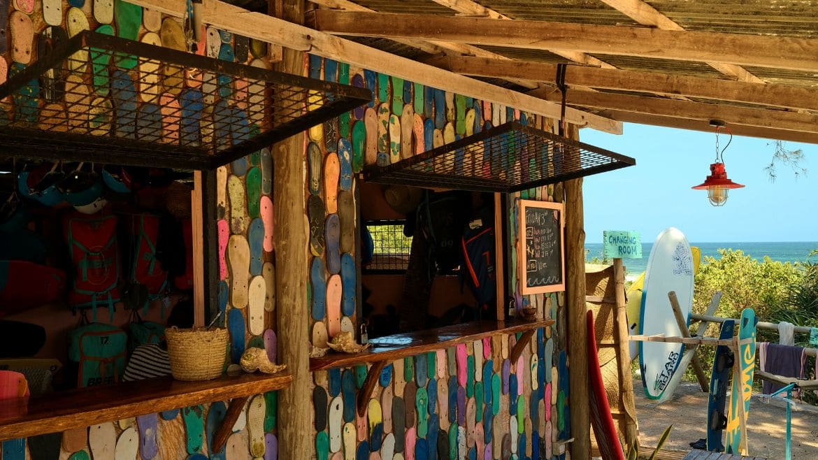 Kilifi: Materialausgabe an der Station