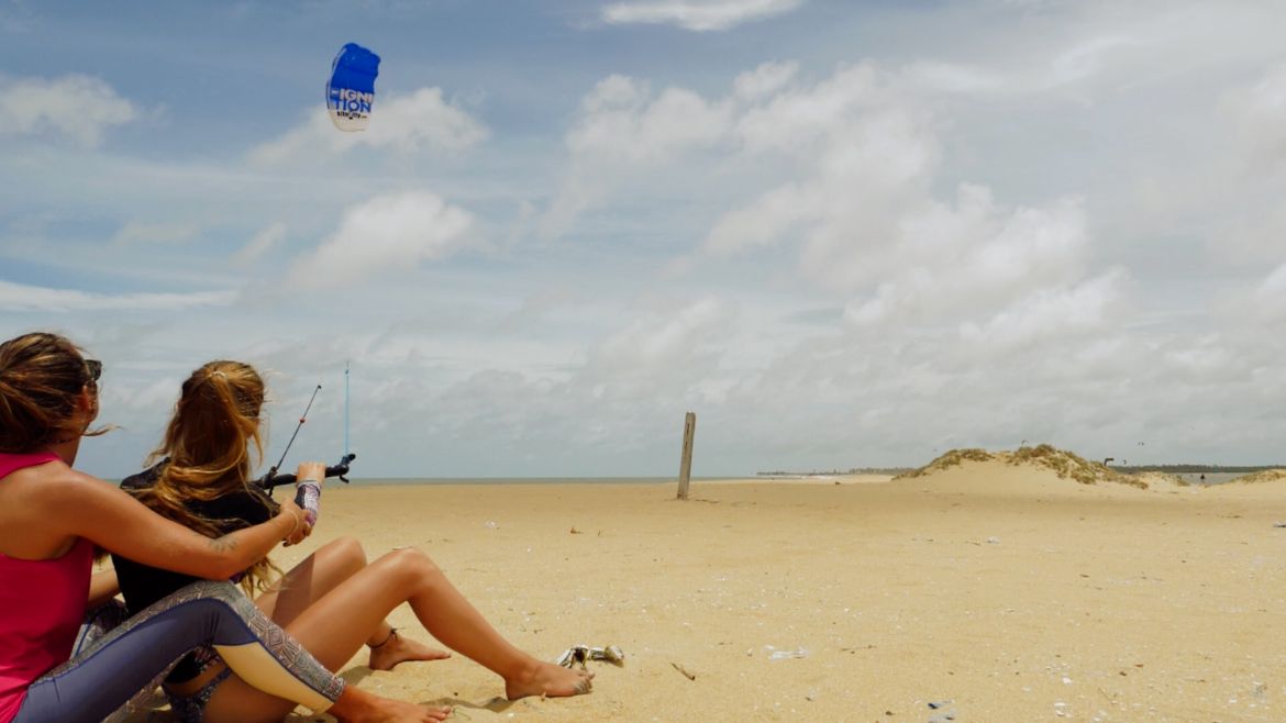 Kalpitiya: Mit der Matte üben 