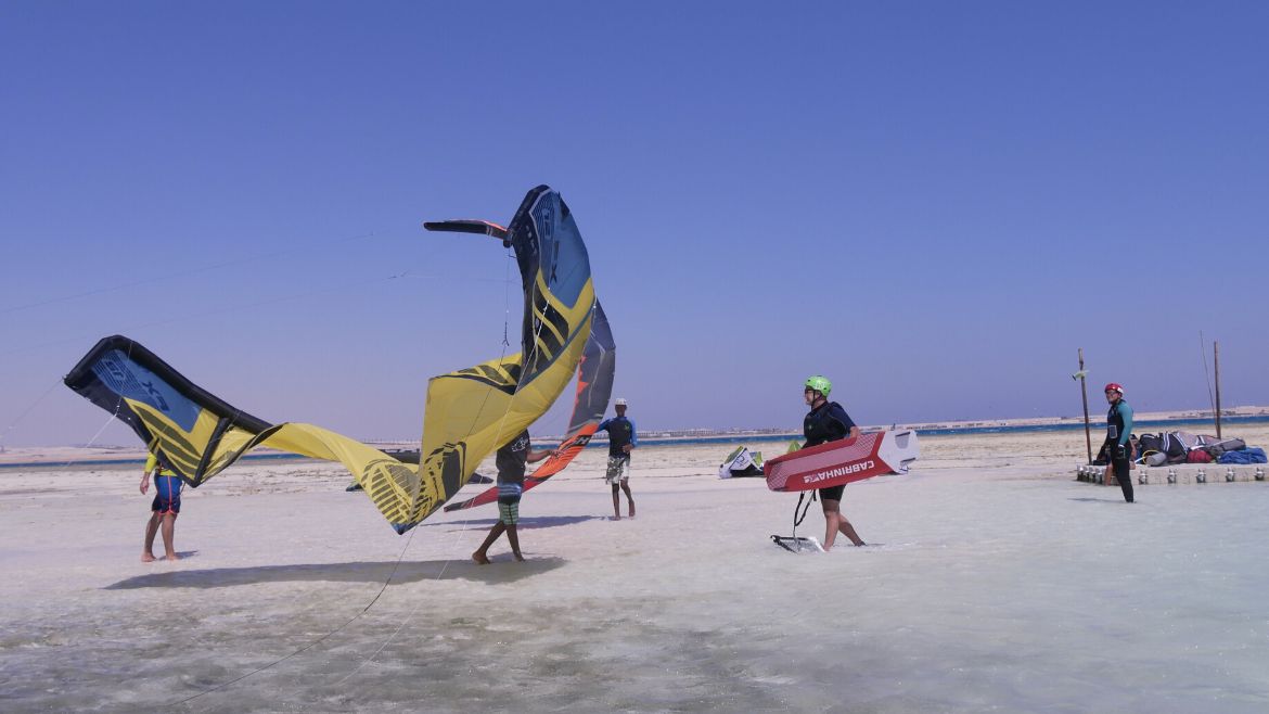 Soma Bay: Niedriger Tidestand in der Soma Bay