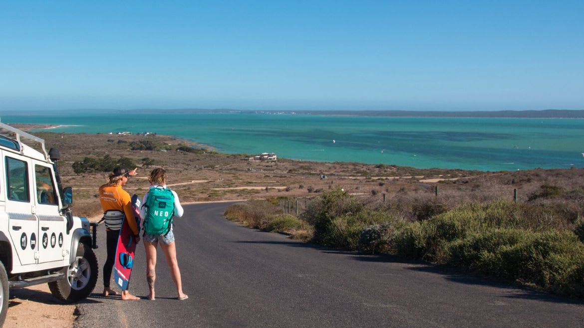 Langebaan: Nur wenige Fahrminuten entfernt befindet sich die Lagune Sharks Bay Langebaan: Nur wenige Fahrminuten entfernt befindet sich die Lagune Sharks Bay