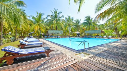 Kalpitiya: Poollandschaft der Palmen Bungalows Kalpitiya: Poollandschaft der Palmen Bungalows