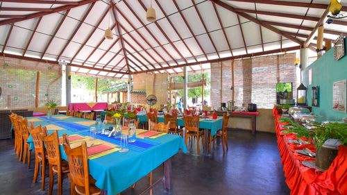 Kalpitiya: Restaurant der Palmen Bungalows Kalpitiya: Restaurant der Palmen Bungalows