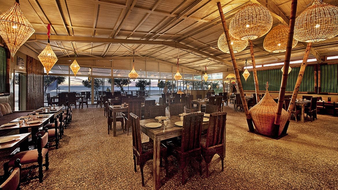 Dakhla: Das Restaurant bietet einen wunderbaren Lagunenblick Dakhla: Das Restaurant bietet einen wunderbaren Lagunenblick