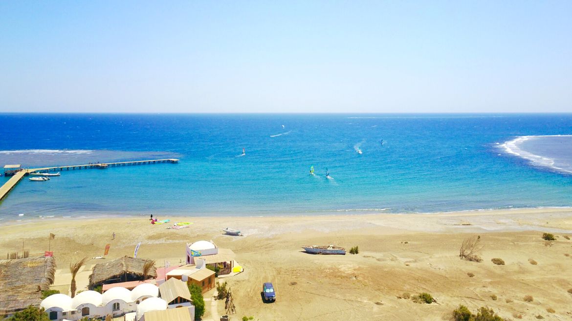 El Naaba: Ausreichend Platz für alle Kite- und Wing/Windsurfer