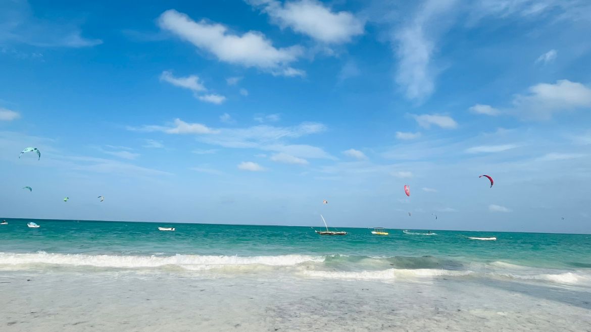 Riesige Flachwasserlagune Riesige Flachwasserlagune