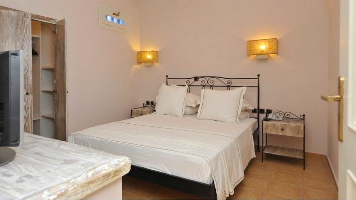 Naxos: Schlafbereich der Appartements im Erdgeschoss