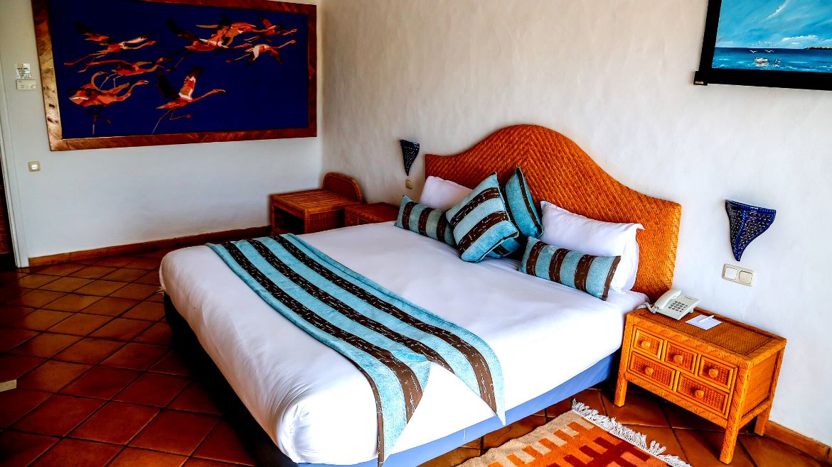 Djerba-Zarzis: Doppelbett in der Junior Suite Djerba-Zarzis: Doppelbett in der Junior Suite