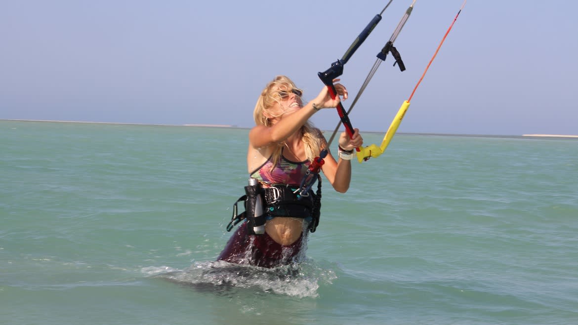Hamata: Schulung an der Kitesurfstation