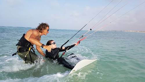 Djerba-Zarzis: Schulungsbild beim Kite Camp Djerba-Zarzis: Schulungsbild beim Kite Camp