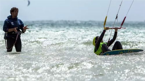 Dakhla: Schulungsbild Kitesurfen Dakhla: Schulungsbild Kitesurfen