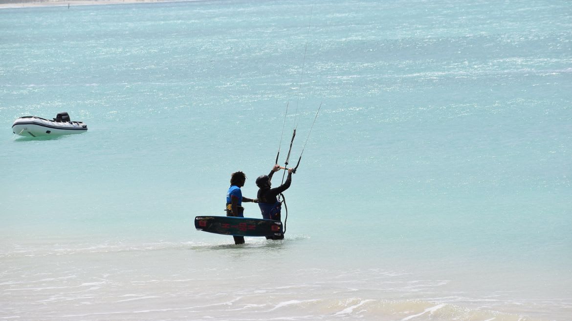 Boa Vista: Schulungsbild von der Kite- und Wing/Windsurf Station