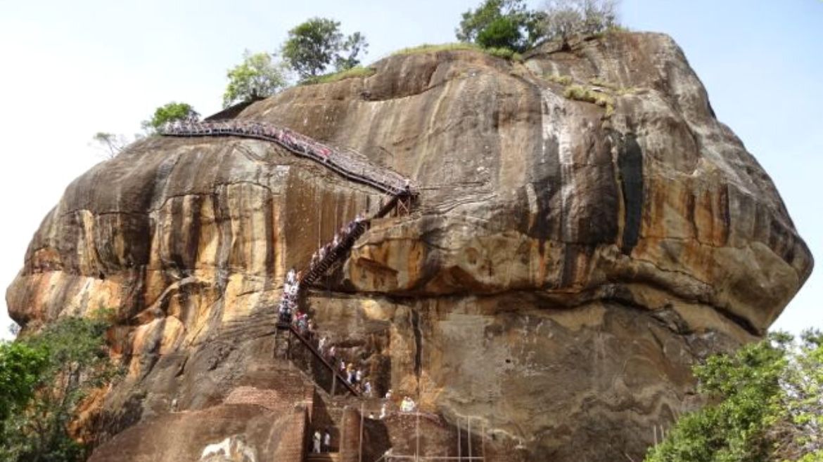 Sri Lanka: Sigiriya, einem Magmablock eines erodierten Vulkans