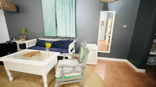 Sansibar: Sitzbereich des Zimmers Sansibar: Sitzbereich des Zimmers