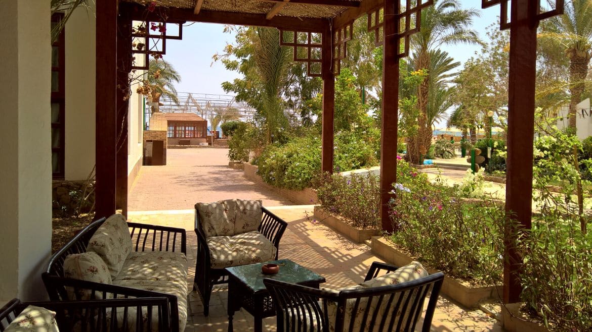 Soma Bay: Sitzmöglichkeiten im Außenbereich