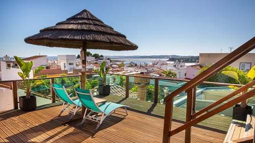 Algarve: Sonnenterrasse vom Kitehaus Algarve: Sonnenterrasse vom Kitehaus