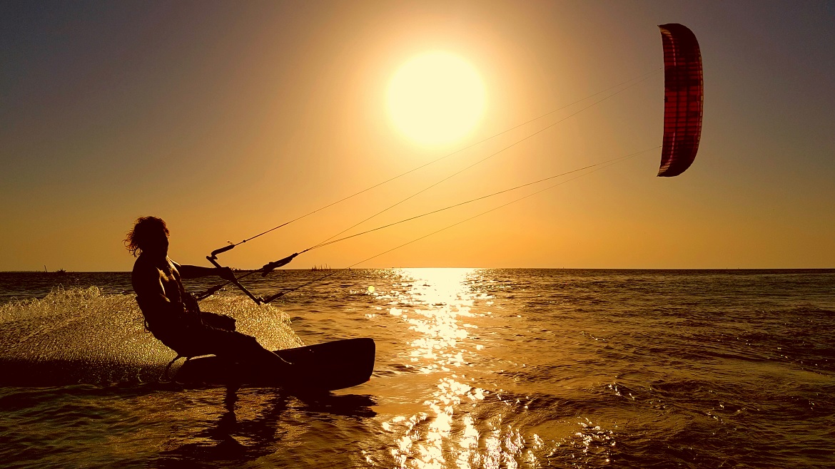 Djerba-Zarzis: Sonnenuntergang am Spot des Kitecamps Djerba-Zarzis: Sonnenuntergang am Spot des Kitecamps