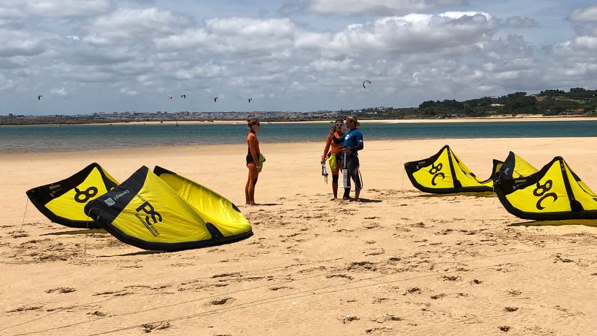 Algarve: Strandbereich vom Kite Camp Algarve: Strandbereich vom Kite Camp