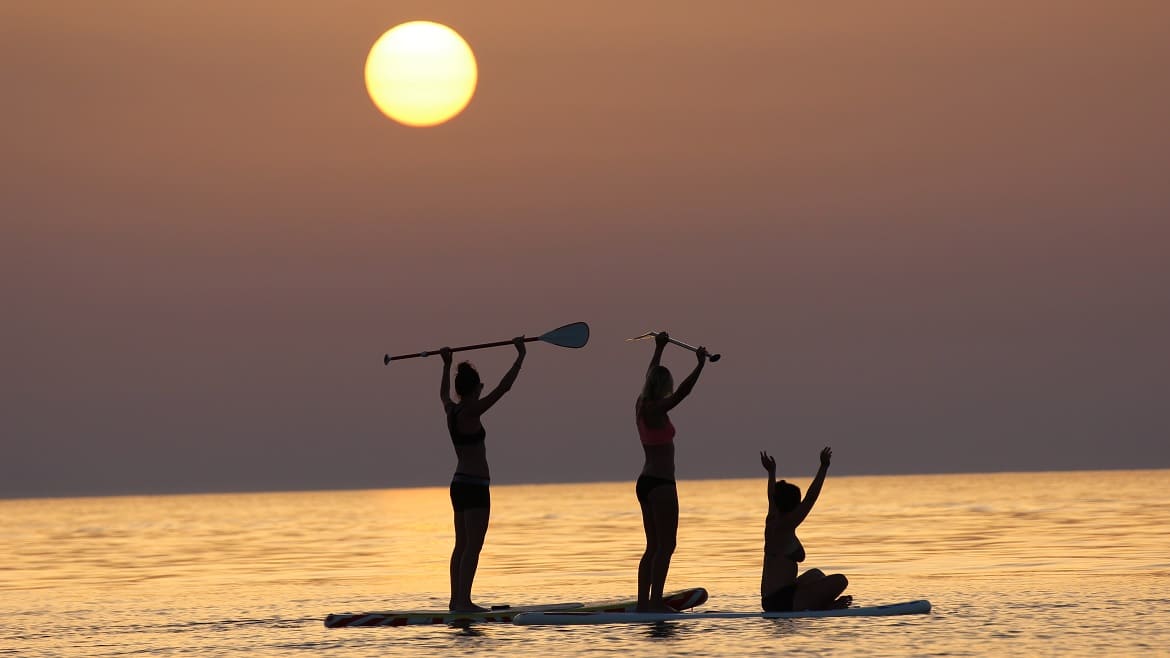 Italien: SUP am Abend
