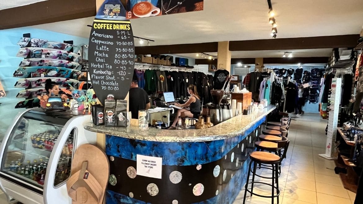 Surf Shop direkt in der Unterkunft