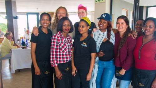 Langebaan: Teambild des Kitehotels