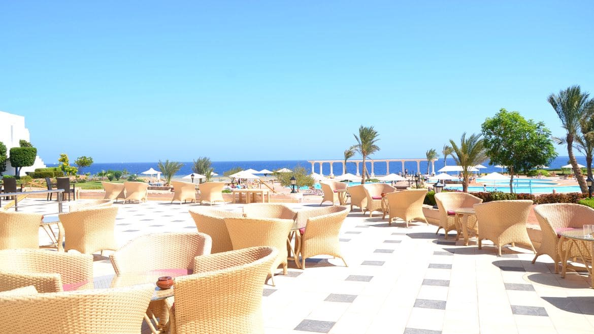 El Naaba: Terrasse des Komforthotels