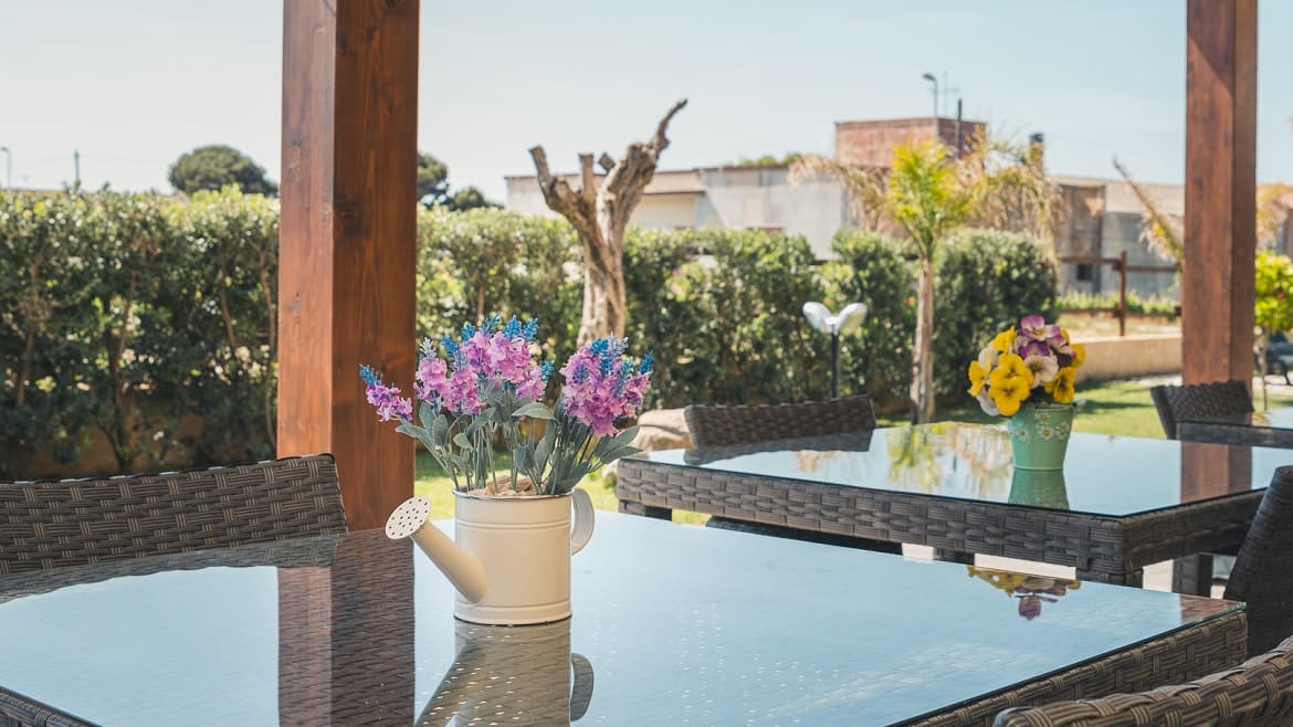 Marsala: Terrasse im Kitehaus Marsala: Terrasse im Kitehaus