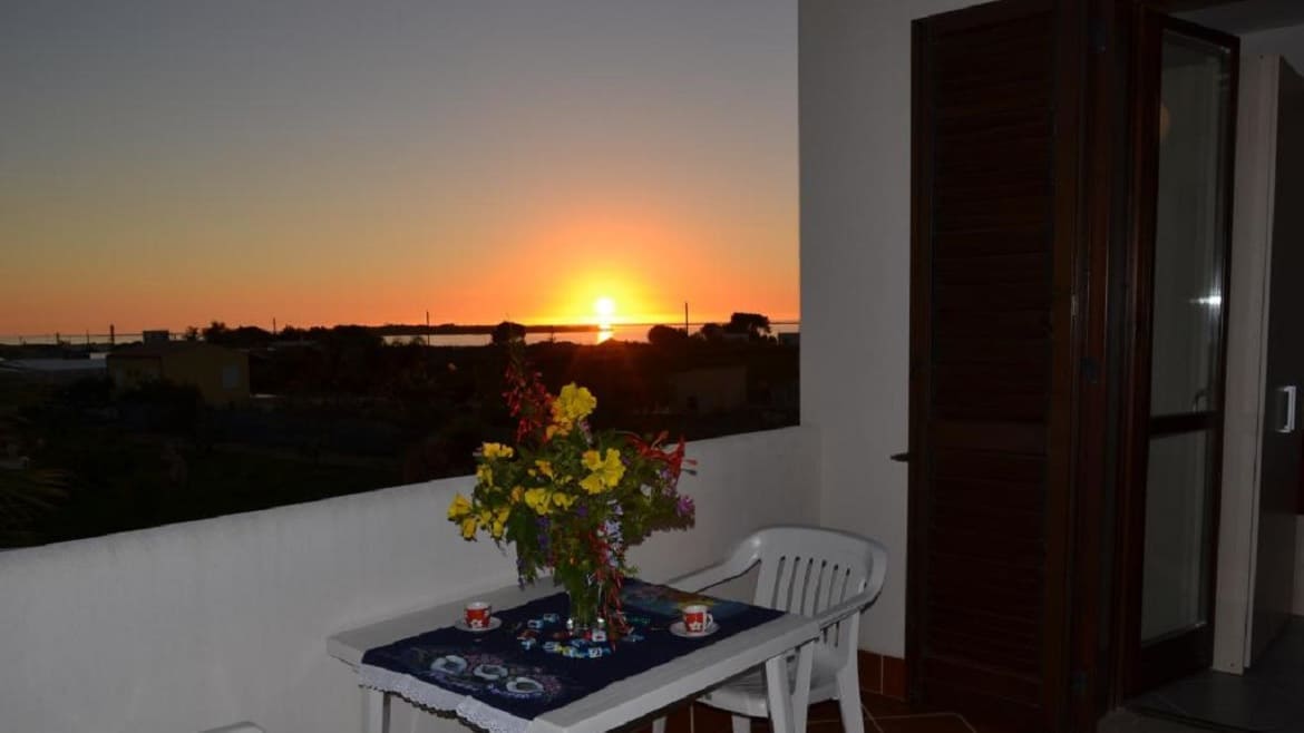 Marsala: Balkon in den Surfer Appartements Marsala: Balkon in den Surfer Appartements