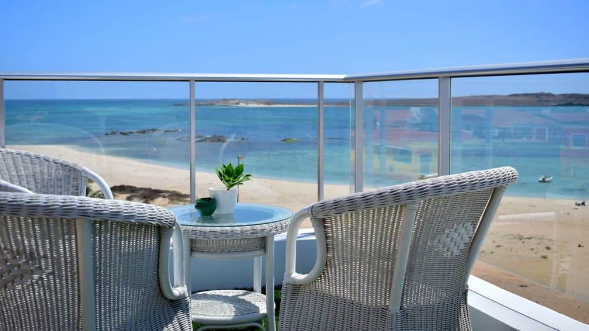 Boa Vista: Meerblick vom Surfhotel aus Boa Vista: Meerblick vom Surfhotel aus