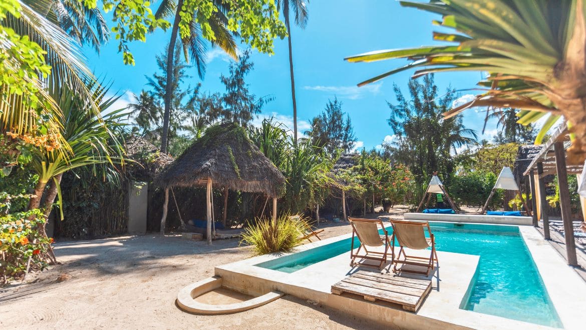 Sansibar: Übersicht der Poolanlage Sansibar: Übersicht der Poolanlage