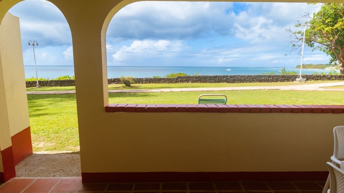 Tobago: Toller Ausblick von der Terrasse der Cabanas aus Tobago: Toller Ausblick von der Terrasse der Cabanas aus