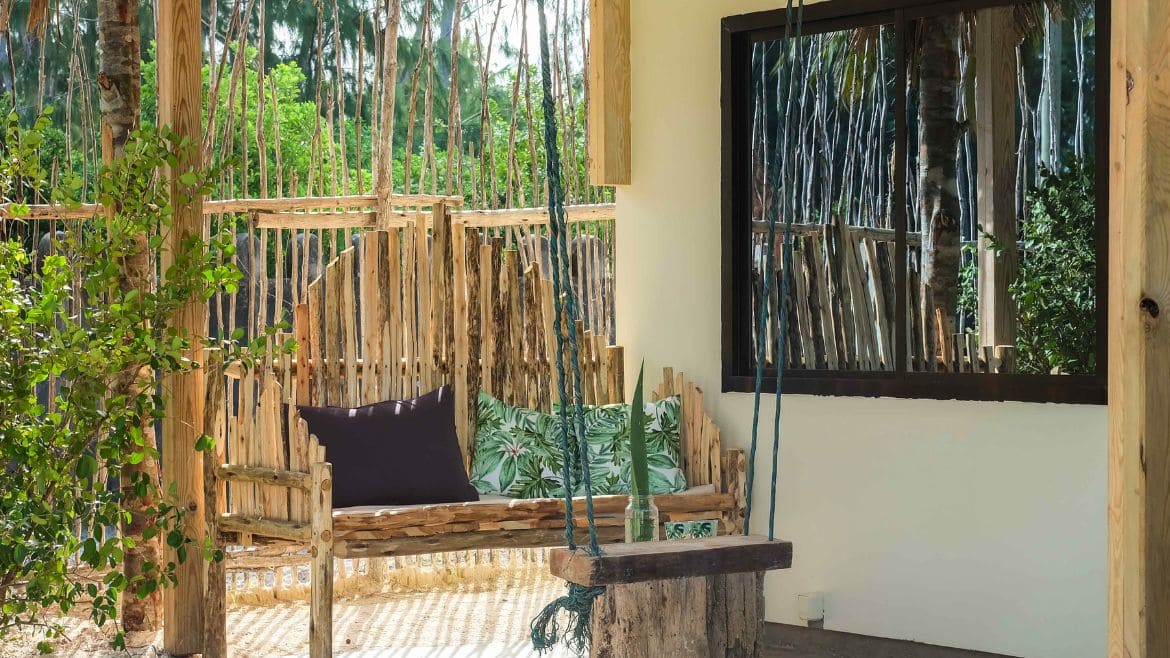 Sansibar: Toller Außenbereich der Jungle Bungalows Sansibar: Toller Außenbereich der Jungle Bungalows