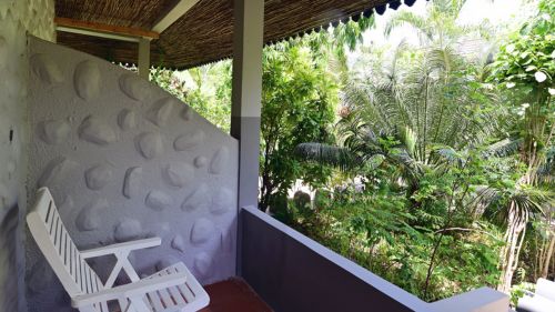 Sansibar: Von der Terrasse aus einen tollen Blick in den Garten Sansibar: Von der Terrasse aus einen tollen Blick in den Garten