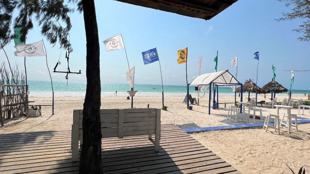 Sansibar: Blick von der Station aus Sansibar: Blick von der Station aus