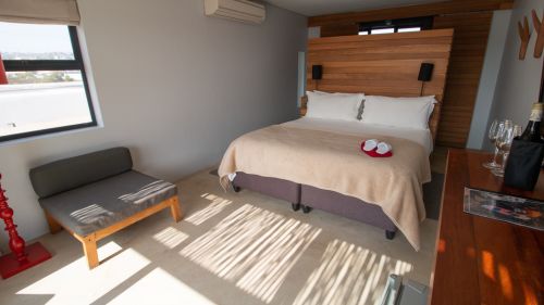 Langebaan: Doppelbett im Deluxezimmer