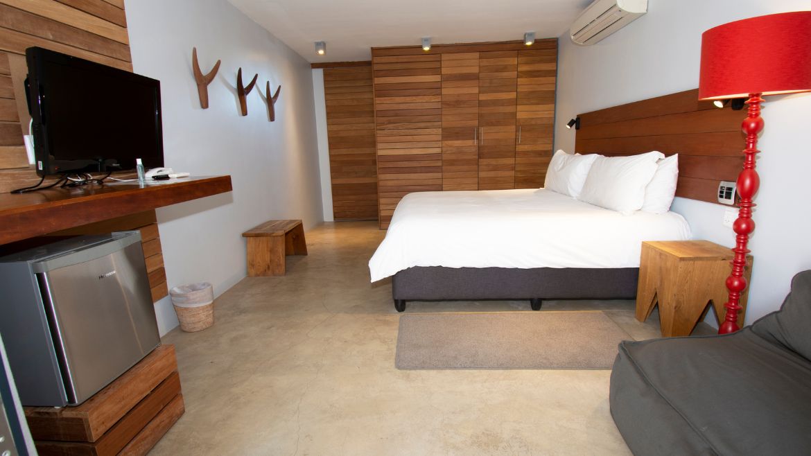 Langebaan: Übersicht des Standardzimmer im Kitehotel Langebaan: Übersicht des Standardzimmer im Kitehotel