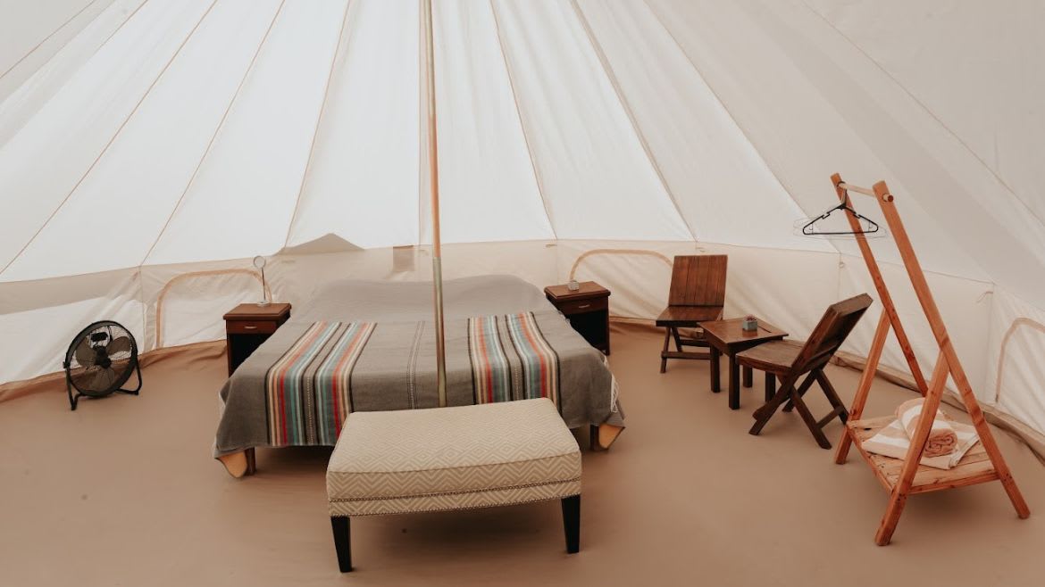 La Ventana: Übersicht des King Size Zelt La Ventana: Übersicht des King Size Zelt