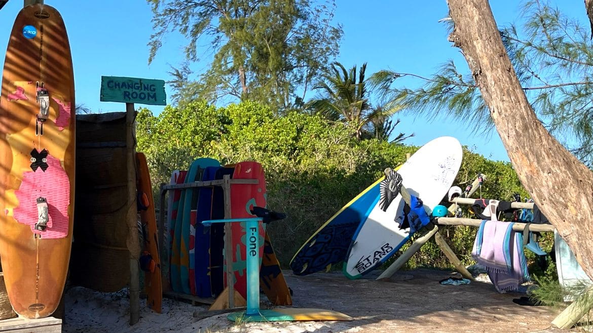 Kilifi: Umkleidebereich an der Station