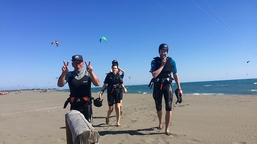 Ulcinj: Vorbereitung zum Kiten