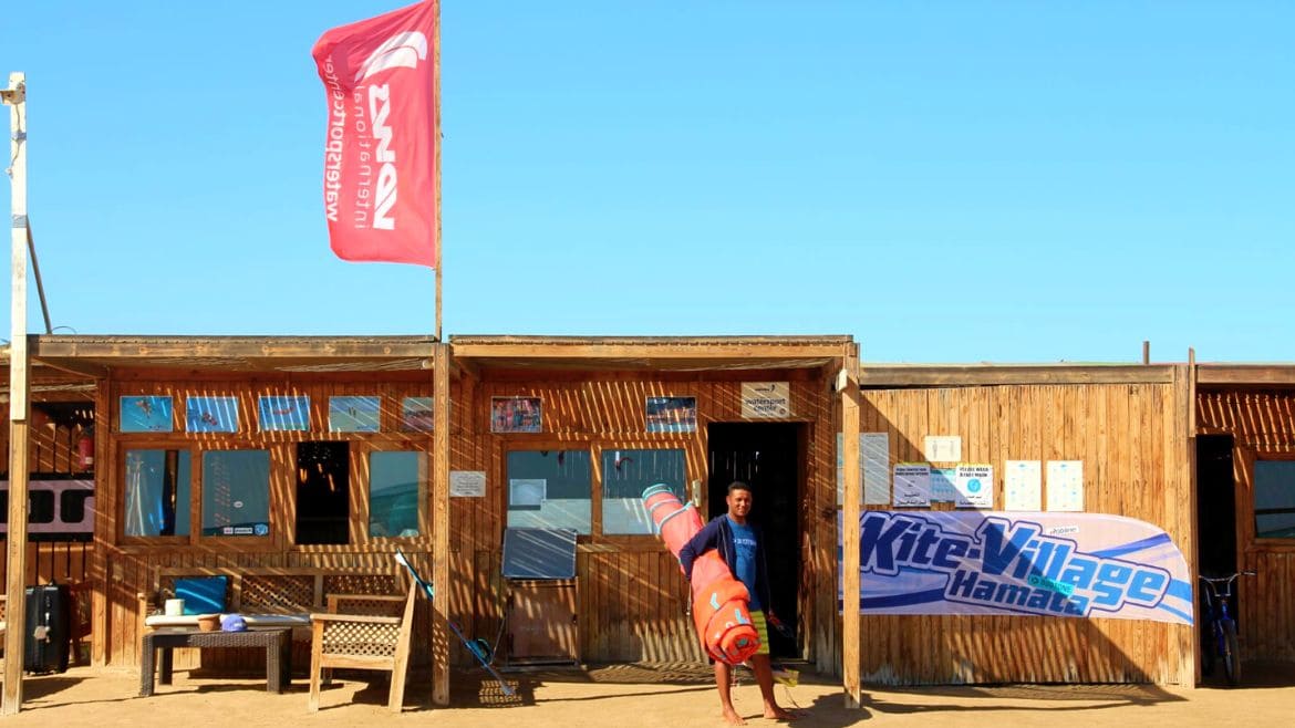 Hamata: Vorderseite der Kitesurfstation Hamata Hamata: Vorderseite der Kitesurfstation Hamata