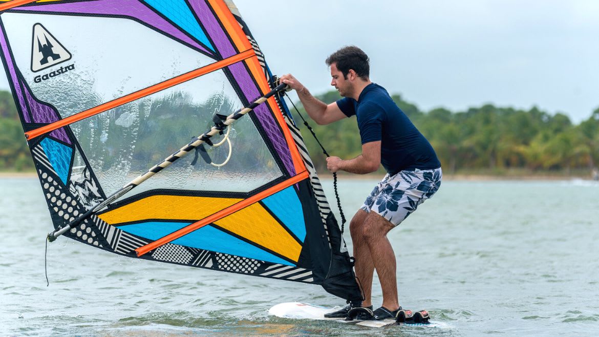 Kalpitiya: Windsurfer in Kalpitiya