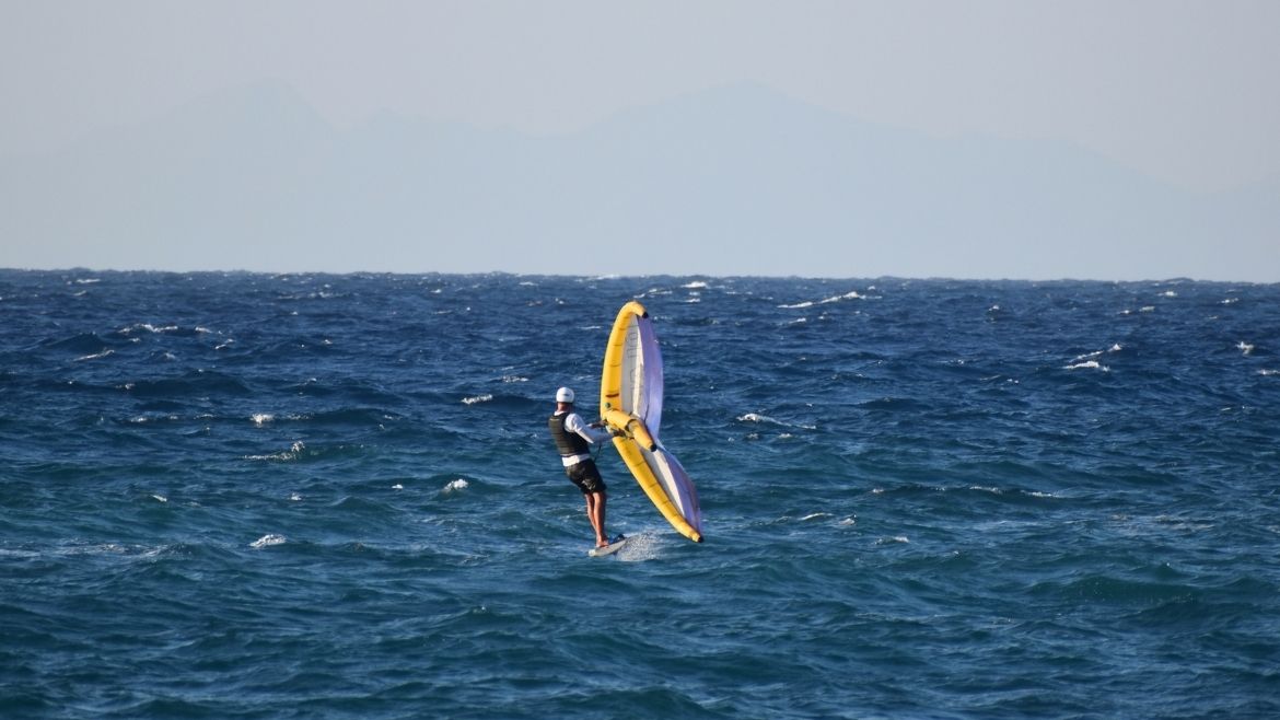 Rhodos Fanes: Wingfoiler in Fanes