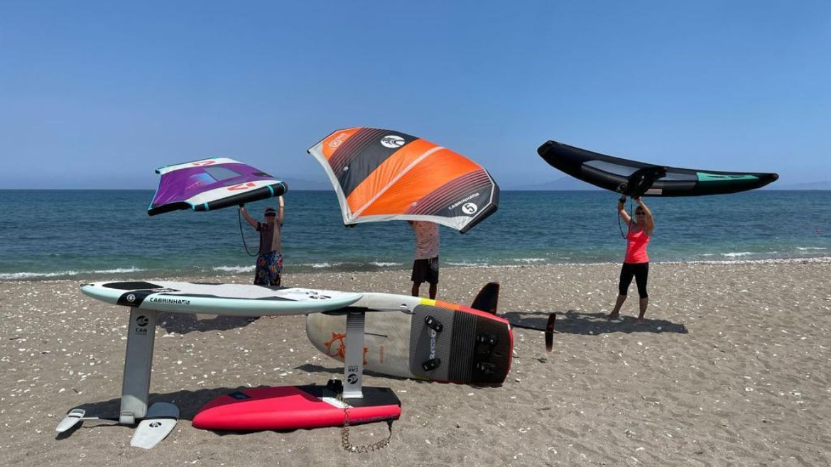Rhodos Theologos: Zum Wingsurfen/foilen optimale Bedingungen Rhodos Theologos: Zum Wingsurfen/foilen optimale Bedingungen