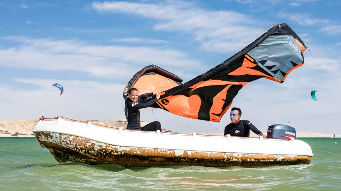 Dakhla: Wingsurfen an der Station