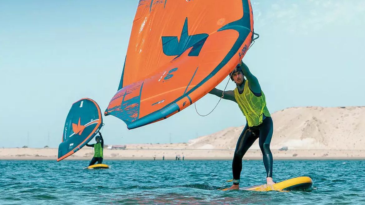 Dakhla: Wingen lernen in Dakhla