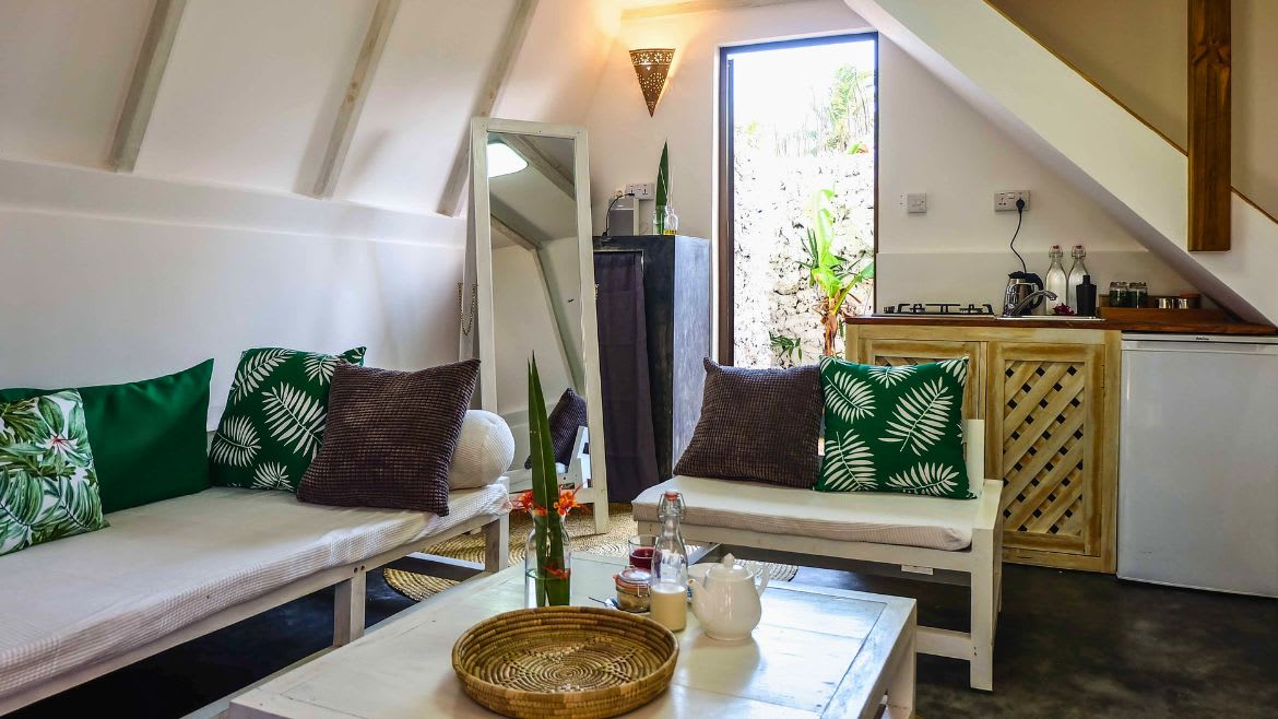 Das Cottage verfügt über einen kleinen Kochbereich